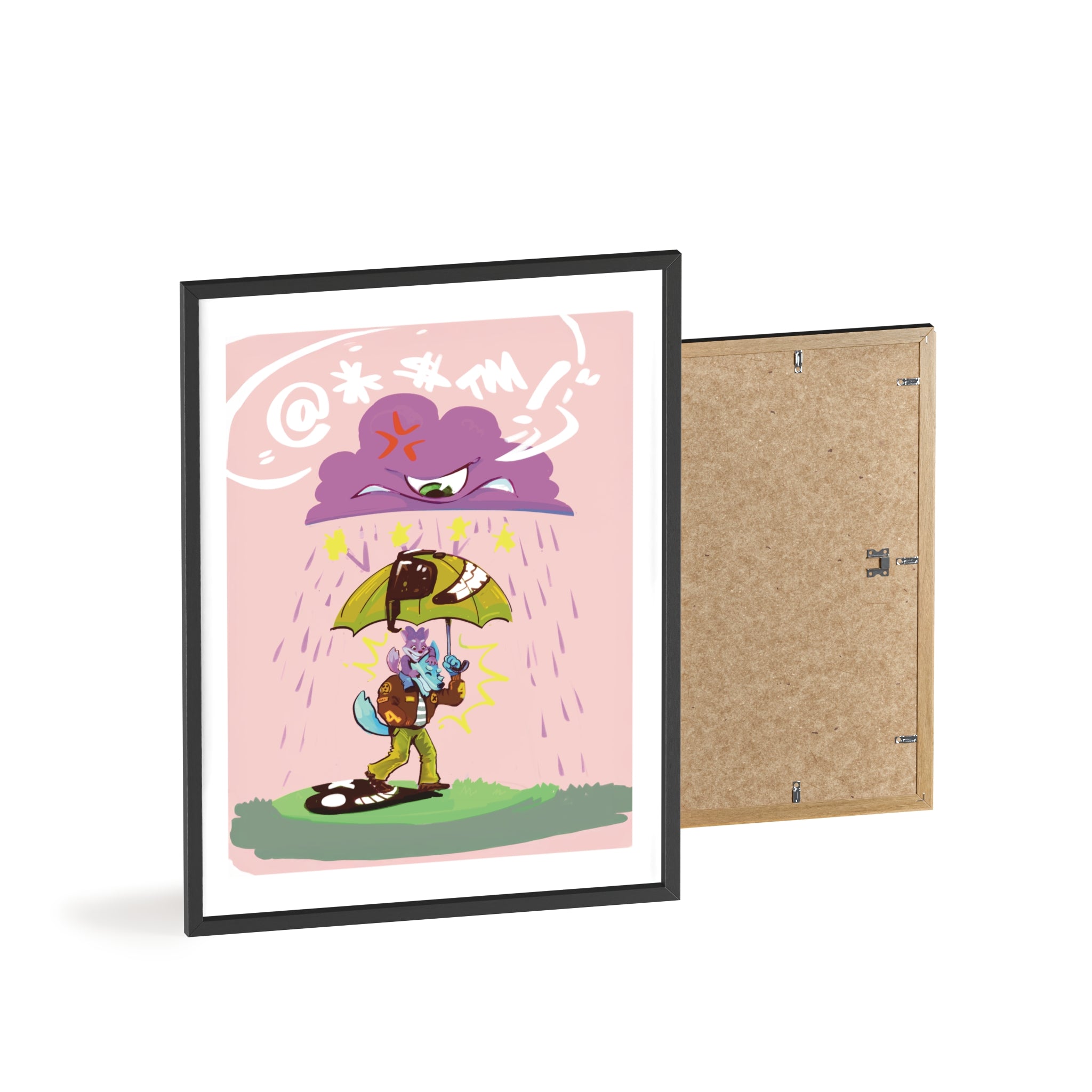 Umbrellas – Framed Poster